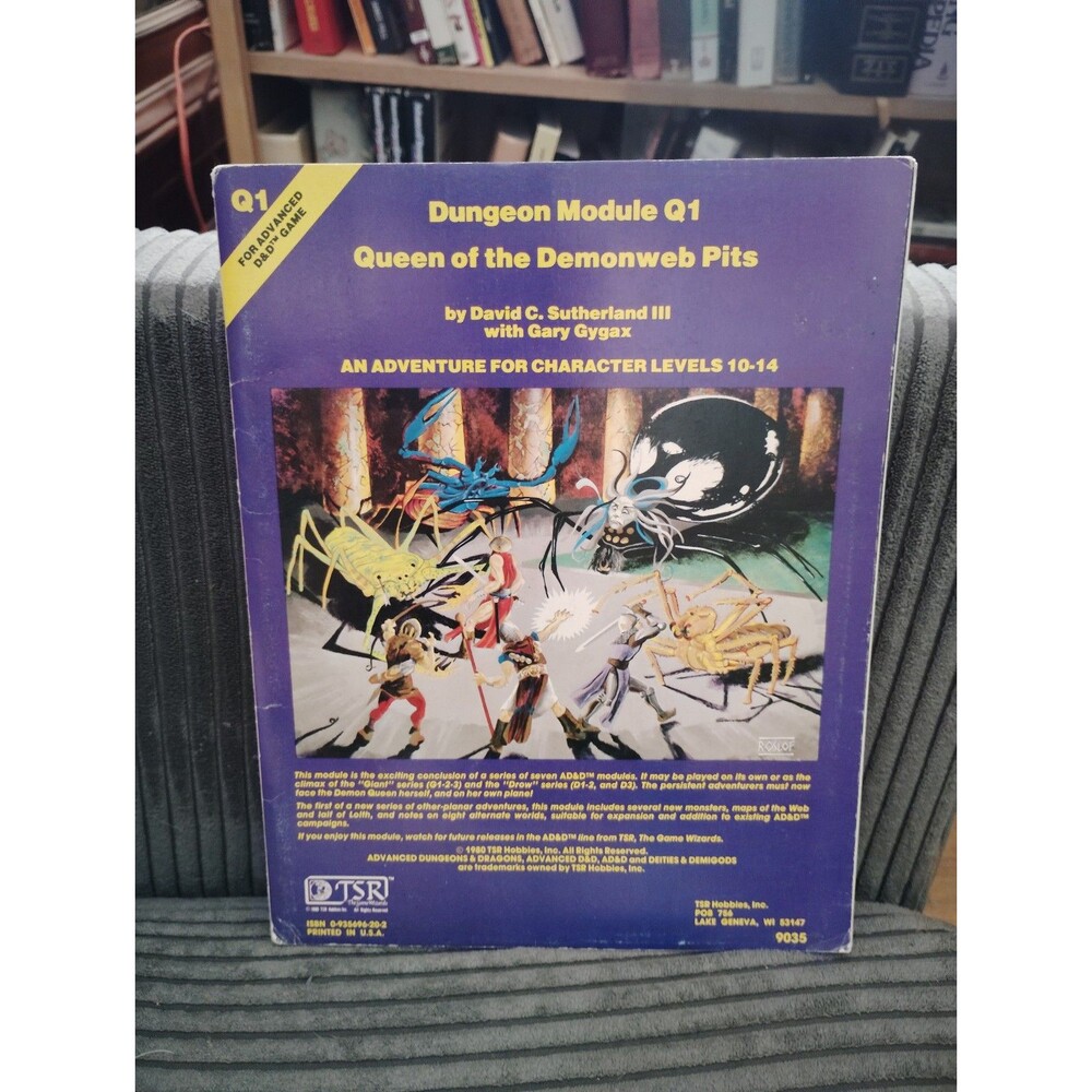 Dungeon Module Q1 Queen of the Demonweb Pits D&D 1980